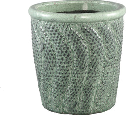 PTMD Scale Ronde Bloempot - H20 x Ø19 cm - Keramiek - Groen