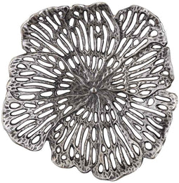 PTMD Schaal Ryhann - 31x30x6 cm - Aluminium - Zilver