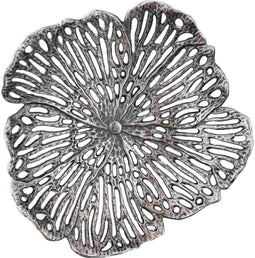 PTMD Schaal Ryhann - 38x37x8 cm - Aluminium - Zilver