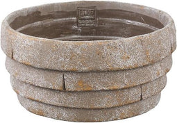 PTMD Schaal Shesheena - 25x25x12 cm - Cement - Grijs