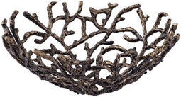 PTMD Schaal Tovah - 33x33x14 cm - Aluminium - Messing