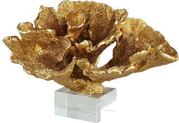 PTMD seacoral goud beeld op glas