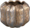 PTMD Seattle Bronze Ceramic Pot Round Ribbed Low S