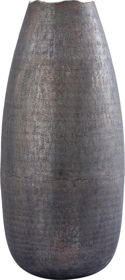 PTMD Semin Silver Alu Round Rustic Pot Wavy Edge L