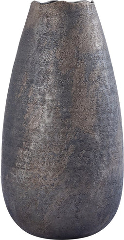 PTMD Semin Silver Alu Round Rustic Pot Wavy Edge M