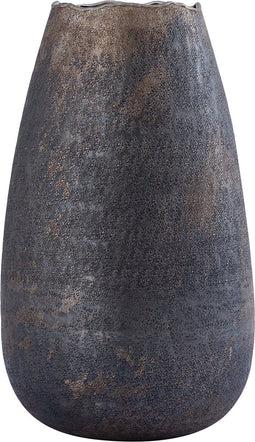 PTMD Semin Silver Alu Round Rustic Pot Wavy Edge S