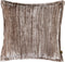 PTMD Senny Beige Velvet Cushion Ruffle Rim Square L