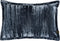 PTMD Senny Blue Velvet Cushion Ruffle Rim Rectangle