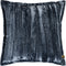 PTMD Senny Blue Velvet Cushion Ruffle Rim Square L