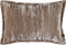 PTMD Senny Taupe Velvet Cushion Ruffle Rim Rectangle