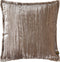 PTMD Senny Taupe Velvet Cushion Ruffle Rim Square L