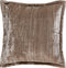 PTMD Senny Taupe Velvet Cushion Ruffle Rim Square S