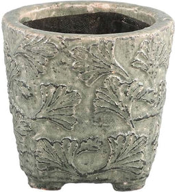 PTMD Serino Bloempot - H15 x Ø16 cm - Keramiek - Grijs