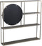 PTMD Sharina Gold Iron Wall Rack With Mirror