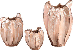 PTMD Shavon Ronde Pot - 25,5 x 25 x 39 cm - Keramiek - Koper