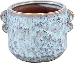 PTMD Shay Bloempot - 15 x 13 x 11 cm - Keramiek - Blauw