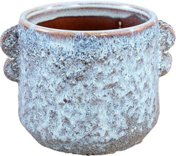 PTMD Shay Bloempot - 17 x 14 x 13 cm - Keramiek - Blauw