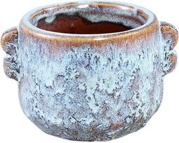 PTMD Shay Bloempot - 9 x 8 x 6 cm - Keramiek - Blauw