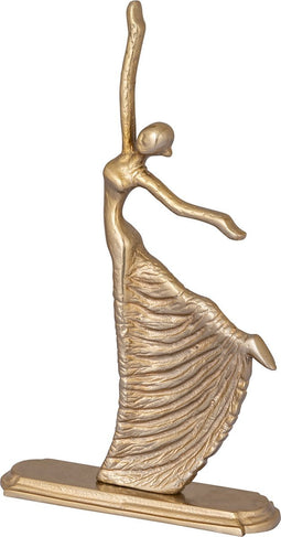 PTMD Sheena Gold Casted Alu Statue Dancing Woman