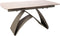 PTMD Shiva Grey ceramic diningtable extendable grey leg