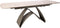 PTMD Shiva Grey ceramic diningtable extendable grey leg