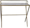 PTMD Sidetable Emily Glass Goud Metal Frame 2 Shelves