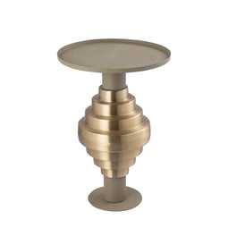 PTMD Sidetable Gjino - 36x36x57 cm - Ijzer - Groen