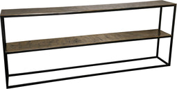 PTMD Sidetable Kae Goud Alu Zwart Rectangl Single