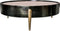 PTMD Sidetable Mirror Alu Oxidised Zwart Rond