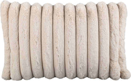 PTMD Sierkussen Hadi - 60x14x40 cm - Imitatie Bont - Creme