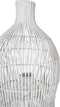 PTMD Sivva Lampenkap - 30 x 30 x 60 cm - Rotan - Wit