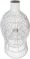 PTMD Sivva Lampenkap - 30 x 30 x 60 cm - Rotan - Wit