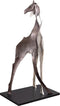 PTMD Skye Black Alu Statue Giraffe Shaped Large