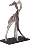 PTMD Skye Black Alu Statue Giraffe Shaped Small