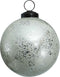 PTMD Snowy Kerstbal - H10 x Ø10 cm - Glas - Zilver