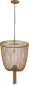 PTMD Solan Gold Iron Chains Round Hanging Lamp S