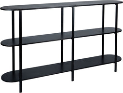 PTMD Sophisticated Sidetable - 160 x 31 x 90,5 cm - Metaal - Zwart