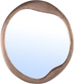 PTMD Spiegel Don - 70x4x70 cm - Fluweel - Bruin