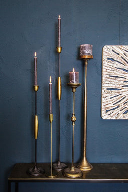 PTMD Stacey Kandelaar Smal - H95 x Ø14,5 cm - Metaal - Goud