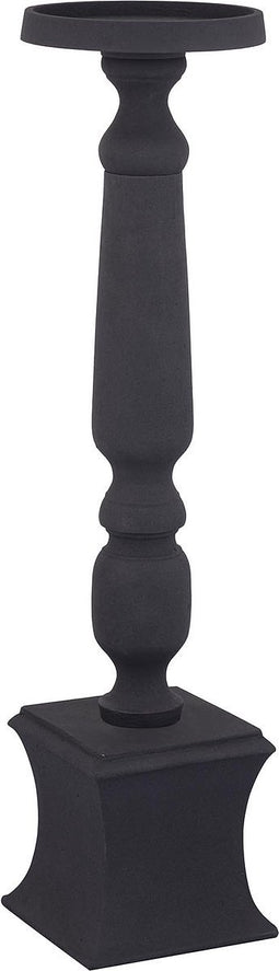 PTMD Statch Black Casted Alu Candleholder On Base