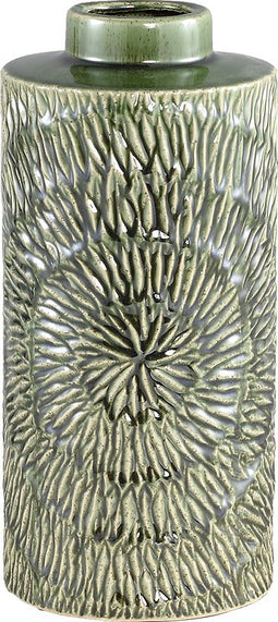 PTMD Stef Bloempot - 14,5 x 14,5 x 30 cm - Keramiek - Groen