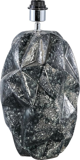 PTMD Steward Staande Lamp Voetstuk - 23 x 23 x 34cm - Keramiek - Zwart