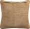 PTMD Suky Camel Suede Leather Cushion Square S