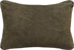PTMD Suky Green Suede Leather Cushion Rectangle S