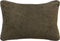 PTMD Suky Green Suede Leather Cushion Rectangle S