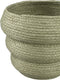 PTMD Summera Green round paper rope pot layered SV3