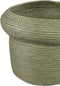 PTMD Summera Green round paper rope pot w border SV3