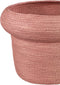PTMD Summera Pink round paper rope pot w border SV3
