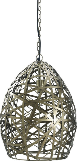 PTMD Syna Brass Iron Hanging Lamp Egg Shape L
