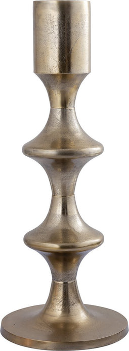 PTMD Taika Gold Alu Round Candle Holder Tabs Low
